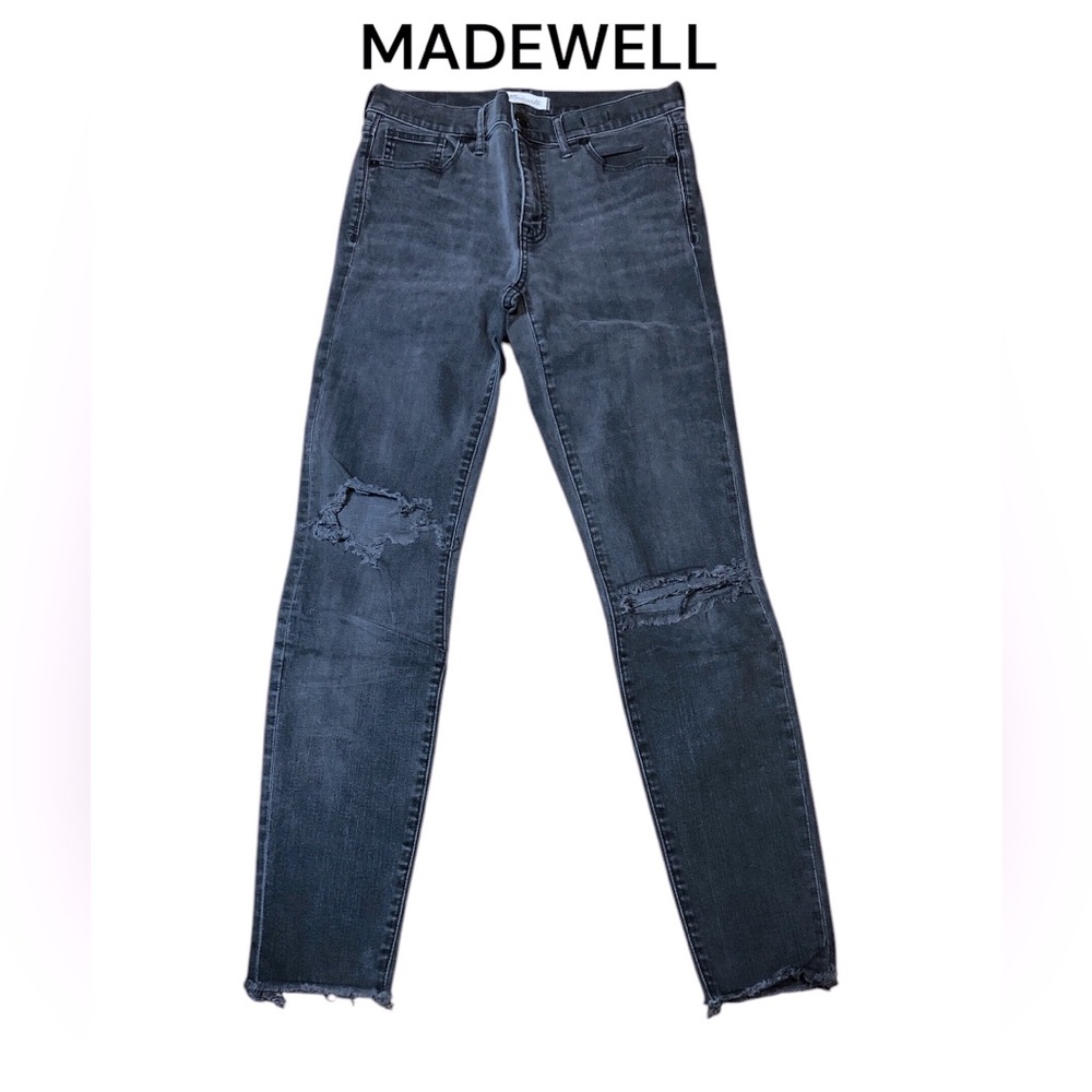 MADEWELL 9” riser skinny skinny jeans.